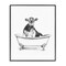 Stupell Industries Antique Tub with Cow Framed Giclee Wall Art Design by Victoria Borges